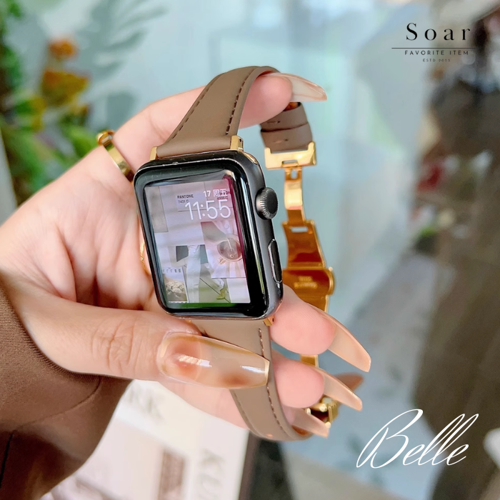 Soar｜Belle ベル｜ソア アップルウォッチバンド【38mm/40mm/41mm】対応 Belle ベル GL-AWB008 レザー調 –  エアリアダイレクト