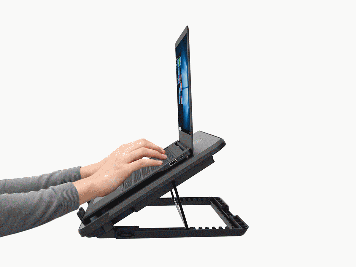 【予約6月下旬入荷予定】【数量限定生産】 STAND VENTIUS ノートPCクーラー 冷却スタンド 2基大型FAN LED搭載 11〜15.6インチ対応 8段階角度調整 USB給電 ゲーミングノート対応 スタンド ヴェンティアス SD-NOTECOOL01