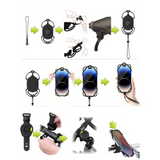 Bone BikeTie ConnectKit 2 自転車用スマホホルダー ガーミン Garmin 互換マウント サイクリング用 自転車 ママチャリ キックボード ロードバイク スマートフォンホルダー ガーミン接続規格採用 Garmmin タッチ操作 指紋認証 4.7～7.2インチスマホに対応 iPhone14 ポタリング