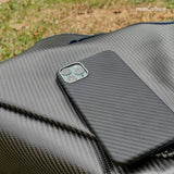 旧機種対象!棚卸SALE!【訳あり/新品】monCarbone モンカーボン HOVERKOAT iPhone 11, 11 Pro, 11 Pro Max ケース 【ステルスブラック 】 フルカーボンケース 弾道繊維 カーボンケブラー レンズ保護 ワイヤレス充電可能