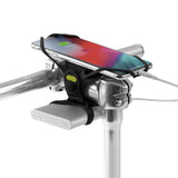 Bonecollection BikeTiePro4 自転車 ロードバイク スマホホルダー モバイルバッテリーホルダー 付き ステム用 縦型 シリコン製 4.7-7.2インチ 顔認証 FaceID TouchID 対応 BK20062