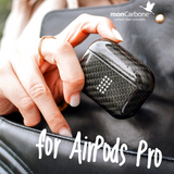 monCarbone AirPoksPro ケース DuPont™ケブラー®を使用 本物のカーボンケース マットorグロス ワイヤレス充電対応 薄さ0.6mmで軽い モンカーボン