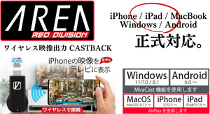【プレスリリース】ワイヤレスでテレビに表示する【CASTBACK】がiPhoneに加えiPad,MacBook,Windows,Andoroidにも正式対応。