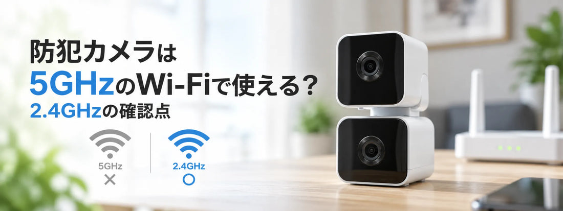 防犯カメラは5GHzのWi-Fiで使える？2.4GHzの確認点