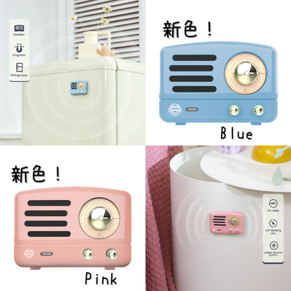 【direct！choice】MUZEN ミューゼン ステッカースピーカー Bluetooth Sticker Speaker 薄さ約2cm コンパクト ワイヤレス スピーカー ポータブル アウトドア かわいい プレゼント おしゃれ ミューゼン グリーン レッド ブルー ピンク マグネット キッチン ガジェット くすみ