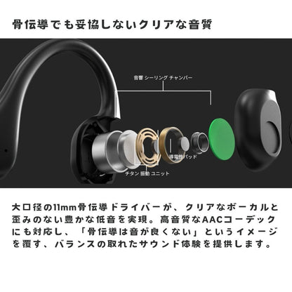 Jabees 7Lite 耳を塞がない 振動で音を伝える 骨伝導式 ヘッドセット イヤホン 7-LITE  耳を塞がず高音質 超軽量22g 10時間再生 Bluetooth 5.4 マルチポイント対応 オープンイヤー ながら スポーツ ランニング 疲れない