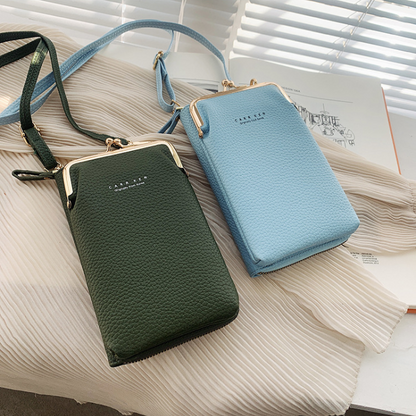 Soar ｜がま口で取り出し楽々♪ スマホショルダーポーチ｜ ソア がま口型ショルダーポーチ ポーチ ポシェット ショルダー ストラップ バッグ ミニバック 小物入れ スマホポーチ 肩掛け 可愛い 上品 高見え 便利 持ち運び お出かけ ショッピング 3WAY ブランド レディース かわいい 携帯 iPhone15 アイフォン スマホポーチ