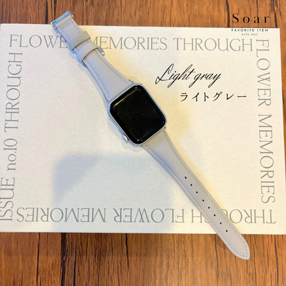 Soar｜Belle ベル｜ソア アップルウォッチバンド【38mm/40mm/41mm】対応 Belle ベル GL-AWB008 レザー調 ゴールドバックル ハイブリッド 高みえ 高級感 可愛い かわいい フェミニン ベルト バンド レディース アップル プレゼント apple watch series1.2.3.4.SE.5.6.7.8 38mm 40mm 41mm