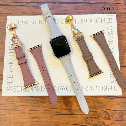 Soar｜Belle ベル｜ソア アップルウォッチバンド【38mm/40mm/41mm】対応 Belle ベル GL-AWB008 レザー調 ゴールドバックル ハイブリッド 高みえ 高級感 可愛い かわいい フェミニン ベルト バンド レディース アップル プレゼント apple watch series1.2.3.4.SE.5.6.7.8 38mm 40mm 41mm