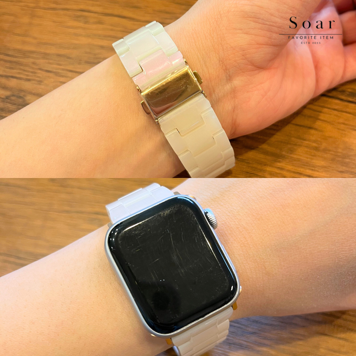 Soar｜琥珀 Kohaku｜ソア アップルウォッチバンド【38mm/40mm/41mm】対応 Kohaku 琥珀 GL-AWB009 こはく べっこう べっ甲 おしゃれ 可愛い かわいい 大人 シック 珍しい ベルト バンド レディース アップル プレゼント apple watch series1.2.3.4.SE.5.6.7.8 38mm 40mm 41mm