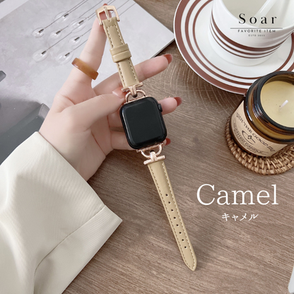 Soar｜Posh パッシュ｜ソア アップルウォッチバンド【38mm/40mm/41mm】対応 Posh パッシュ GL-AWB011 上品 華奢 すっきり 可愛い かわいい フェミニン ベルト バンド レディース アップル プレゼント apple watch series1.2.3.4.SE.5.6.7.8 38mm 40mm 41mm