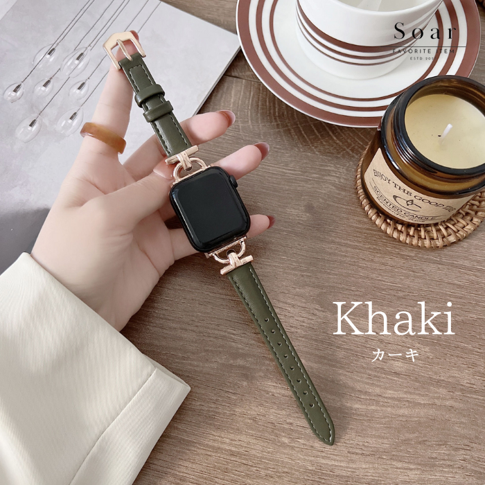 Soar｜Posh パッシュ｜ソア アップルウォッチバンド【38mm/40mm/41mm】対応 Posh パッシュ GL-AWB011 上品 華奢 すっきり 可愛い かわいい フェミニン ベルト バンド レディース アップル プレゼント apple watch series1.2.3.4.SE.5.6.7.8 38mm 40mm 41mm