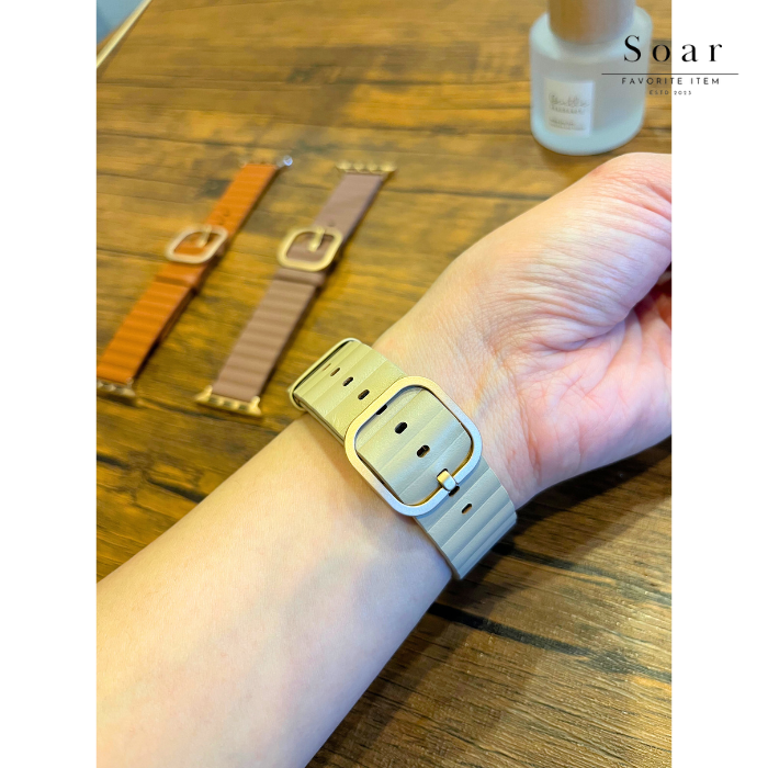 Soar｜Noble ノーブル｜ソア アップルウォッチバンド【38mm/40mm/41mm】対応 Noble ノーブル GL-AWB014 マグネット スモーキー かわいい フェミニン ベルト バンド レディース ブランド プレゼント くすみ 上品 大人っぽい 落ち着いた 品 クラシカル apple watch series1.2.3.4.SE.5.6.7.8
