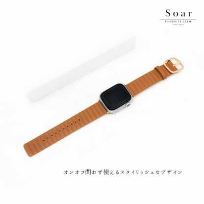 Soar｜Noble ノーブル｜ソア アップルウォッチバンド【38mm/40mm/41mm】対応 Noble ノーブル GL-AWB014 マグネット スモーキー かわいい フェミニン ベルト バンド レディース ブランド プレゼント くすみ 上品 大人っぽい 落ち着いた 品 クラシカル apple watch series1.2.3.4.SE.5.6.7.8
