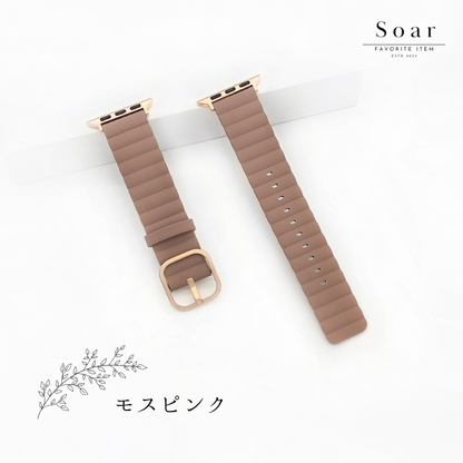 Soar｜Noble ノーブル｜ソア アップルウォッチバンド【38mm/40mm/41mm】対応 Noble ノーブル GL-AWB014 マグネット スモーキー かわいい フェミニン ベルト バンド レディース ブランド プレゼント くすみ 上品 大人っぽい 落ち着いた 品 クラシカル apple watch series1.2.3.4.SE.5.6.7.8
