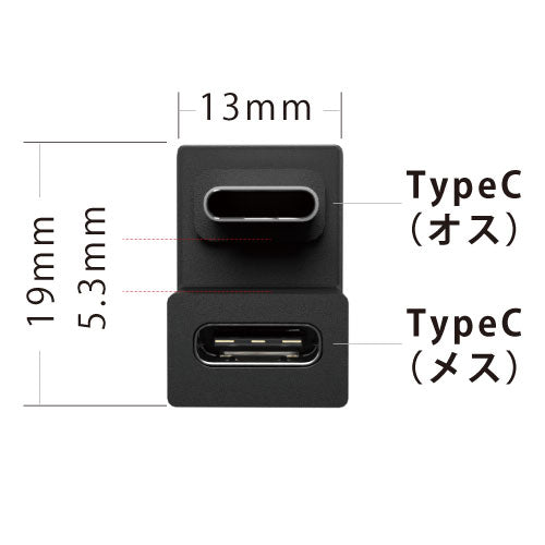 エアリア 池尻１丁目 世田谷電器シリーズ TypeC コの字 アダプタ 高速充電 PD対応 AR-CCEXLL