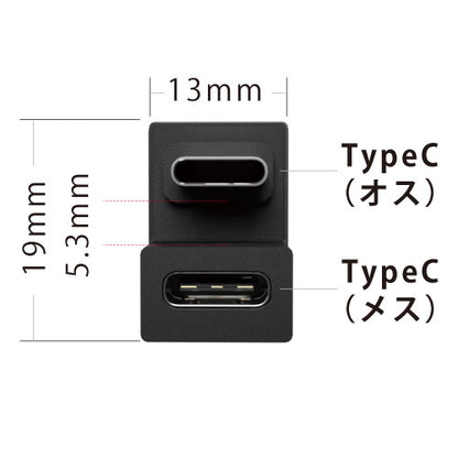 エアリア 池尻１丁目 世田谷電器シリーズ TypeC コの字 アダプタ 高速充電 PD対応 AR-CCEXLL