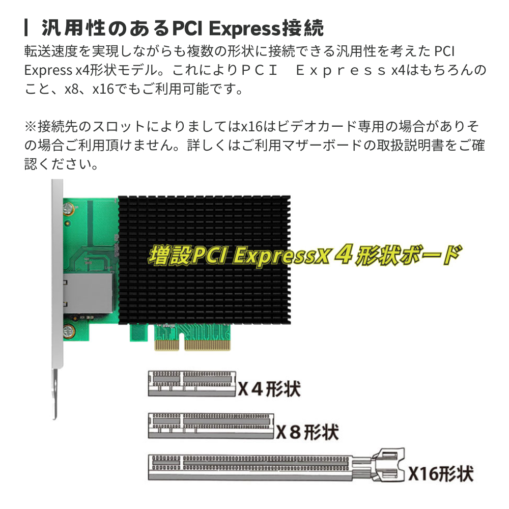 エアリア 10ギガビットLANの増設 10Koenig Gen3 SD-PE410GL2-B 増設PCI Express x4形状ボード ツ –  エアリアダイレクト