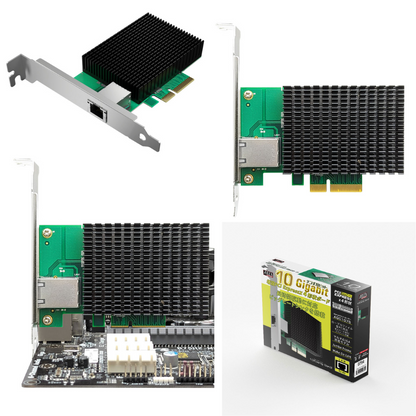 エアリア 10ギガビットLANの増設 10Koenig Gen3 SD-PE410GL2-B 増設PCI Express x4形状ボード ツェーンケーニッヒ