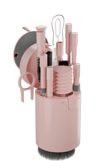 エアリア ゼンクリ ALL Clean クリーニングキット デジモノ掃除 クリーニングクロス 付属 大掃除 小掃除 スイッチプラー キーキャッププラー SIMピン MS-ACL-WG 掃除に便利なお掃除キットを小型円柱にギュっと集結！