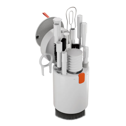 エアリア ゼンクリ ALL Clean クリーニングキット デジモノ掃除 クリーニングクロス 付属 大掃除 小掃除 スイッチプラー キーキャッププラー SIMピン MS-ACL-WG 掃除に便利なお掃除キットを小型円柱にギュっと集結！