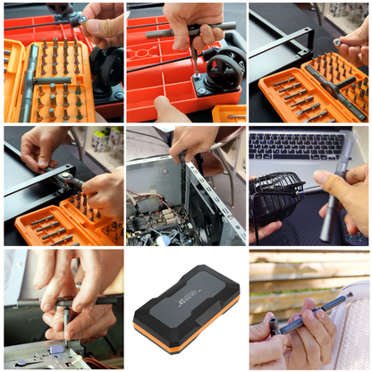 エアリア 40変形COMBINATION RACHET ヨンマル ラチェット ドライバーセット 工具セット 変形 40個のビット付属 内蔵ギアで持ち直し不要、変幻自在の形状変更 コンパクト 修理 改造 カスタマイズ 万能ツール ドライバー　AR-TOOLKIT40