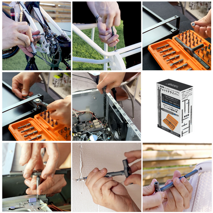 エアリア 40変形COMBINATION RACHET ヨンマル ラチェット ドライバーセット 工具セット 変形 40個のビット付属 内蔵ギアで持ち直し不要、変幻自在の形状変更 コンパクト 修理 改造 カスタマイズ 万能ツール ドライバー　AR-TOOLKIT40