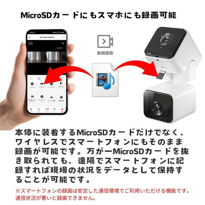 エアリア DD-EYE 防犯カメラ デュアルレンズセキュリティーカメラ 防犯対策 広範囲撮影 移動検知 移動追跡 200万画素 フルHD スマホ連携 リアルタイム 録画 防犯 ペットカメラ 監視カメラ 見守り 留守番 介護 遠隔操作 MS-S2DCAM