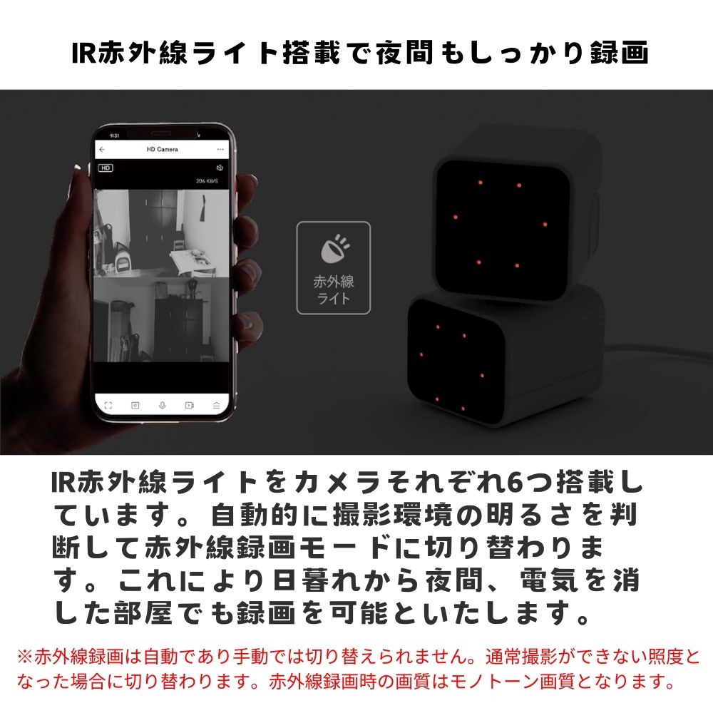 エアリア DD-EYE 防犯カメラ デュアルレンズセキュリティーカメラ 防犯対策 広範囲撮影 移動検知 移動追跡 200万画素 フルHD スマホ連携 リアルタイム 録画 防犯 ペットカメラ 監視カメラ 見守り 留守番 介護 遠隔操作 MS-S2DCAM