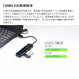 【予約3月19日発売予定】エアリア TRIPLE RANGERS ふたつポート USB接続 USB3.0ハブとカードリーダー増設 Windows Mac OS 対応 SD-UCRH3