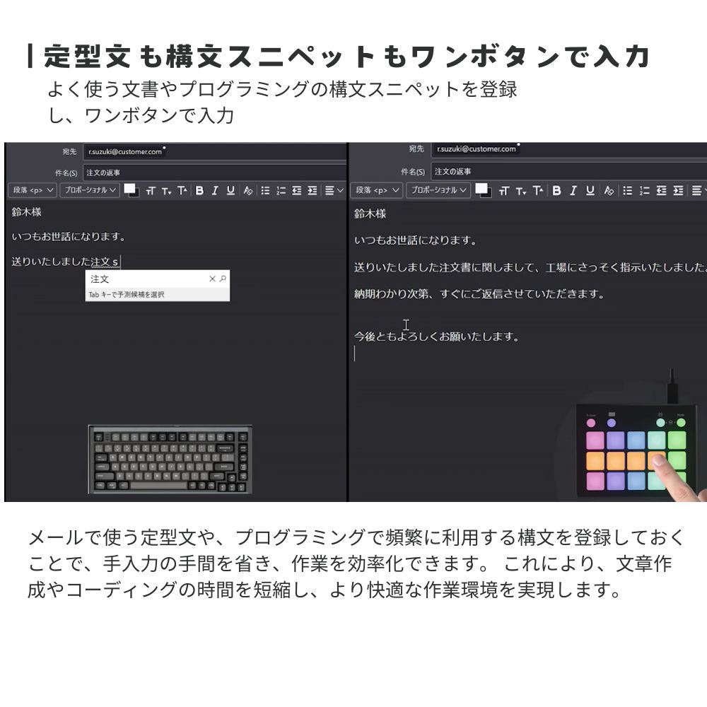 エアリア 15エンハンサー 15 KEY's ENHANCER 10レイヤー対応 音声ファイル対応 カスタム可能 USB接続 TypeC ホットキー マクロ ショートカット ゲーミング 配信 業務効率化 ガジェット 便利グッズ