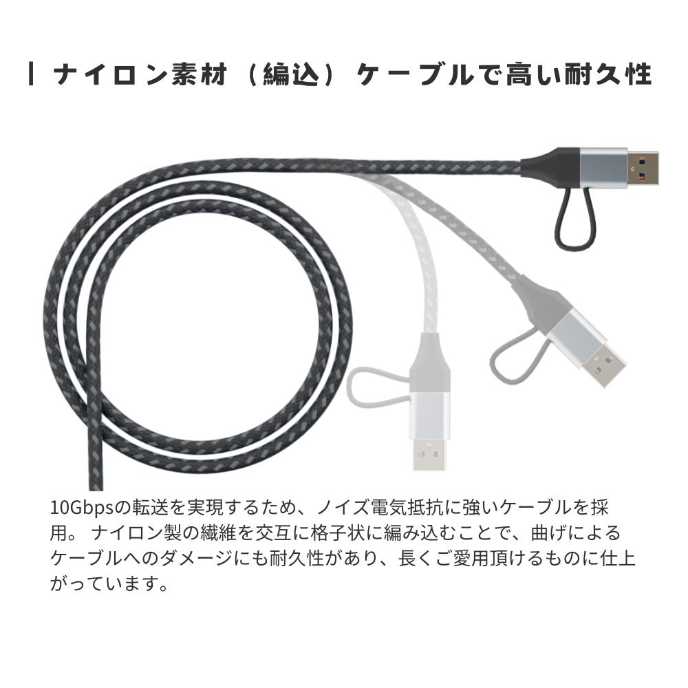 エアリア USB3.2 DELTA HUB SEVEN USBハブ 7ポート 高速10Gbps転送 TypeC×3 USB×4 デルタ形状 金属ボディ ナイロンケーブル ACアダプター不要 USBハブ 7ポート 高速転送10Gbps デスク周り 軽量 コンパクト windows Mac 持ち運び デルタハブセブン SD-HC3A4