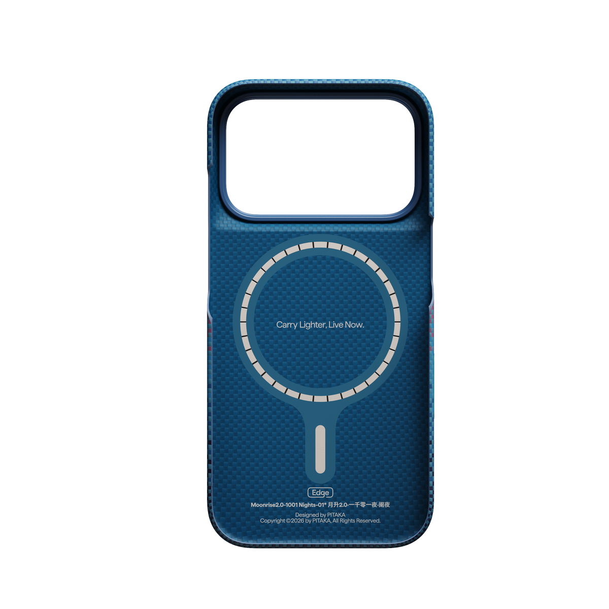 【direct！choice】 PITAKA ピタカ iPhone18 Pro 17Pro Edge Case Moonrise2.0 1001 Nights-Midnight エッジケース Magsafe対応 ムーンライト アラミド繊維ケース KI1803P