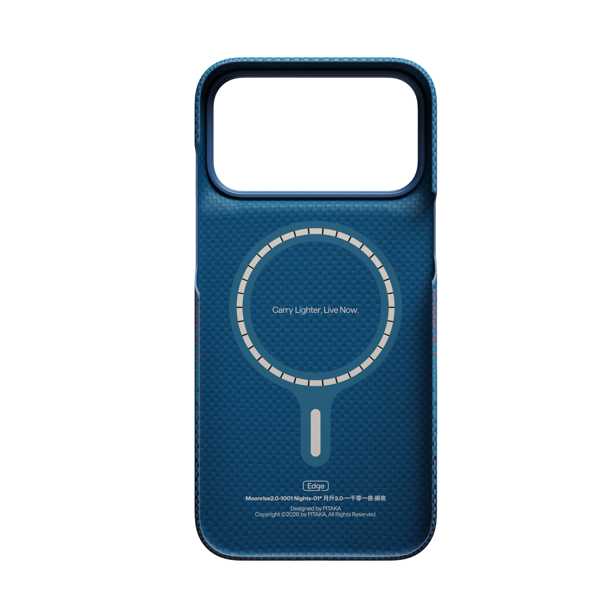 【direct！choice】 PITAKA ピタカ iPhone18 ProMax 17ProMax Edge Case Moonrise2.0 1001 Nights-Midnight エッジケース Magsafe対応 ムーンライト アラミド繊維ケース KI1803PM