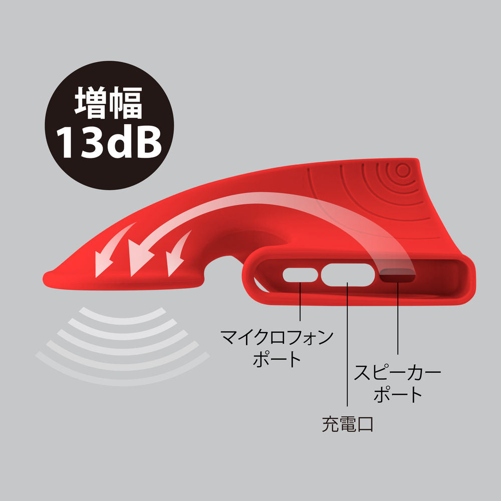 BONE スマートフォンスタンド マルチ対応 縦置き横置きで使える拡音スタンド フォーンホーンスタンド　電源不要 13dB拡音 オールシリコンで丸洗い かわいい ポップ おしゃれ レトロ クラシック iPhone15Promax Pixel AQUOS Galaxy Xperia Xiaomi Oppo ZenFone ARROWS