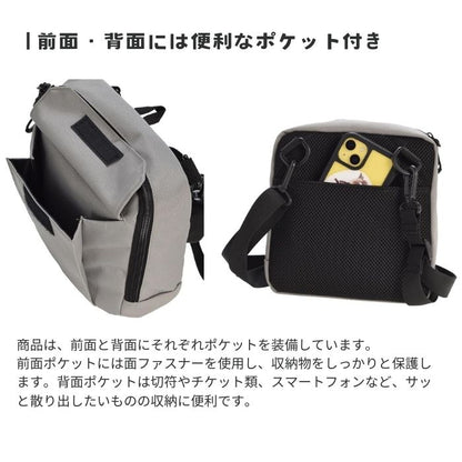 【direct！choice】コールマン Coleman スクエアショルダー おしゃれ かわいい かっこいい しっかり アウトドア プレゼント カメラ ライセンス品 縦 横 ショルダーストラップ サコッシュキッズ 手ぶら チャック ポケット 軽い 散歩 カジュアル 夏 冬