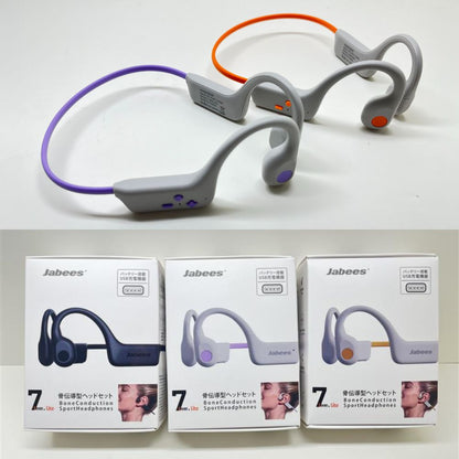 Jabees 7Lite 耳を塞がない 振動で音を伝える 骨伝導式 ヘッドセット イヤホン 7-LITE  耳を塞がず高音質 超軽量22g 10時間再生 Bluetooth 5.4 マルチポイント対応 オープンイヤー ながら スポーツ ランニング 疲れない