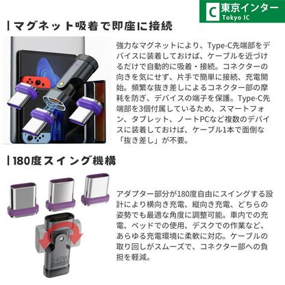 エアリア 世田谷電器 二子玉川ロータリー 東京インター Type-C アダプター 最大240W充電 USB PD対応 スイング 回転 ガジェット 便利グッズ 充電 ケーブル断線防止 AR-C240SW AR-C240MG3