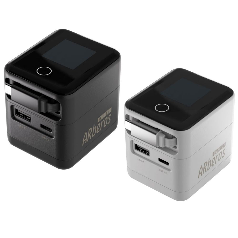 （2月25日発売）デジタルエアベロス Digital ARberos PD70W対応 ３台同時充電対応 PD PPS対応 3台同時充電 巻き取り式 Type-Cケーブル 液晶ディスプレイ アニメーション 急速充電 iPhone 新生活 アイパッド パワフル 旅行 ノートパソコン AC70CCA エアリア