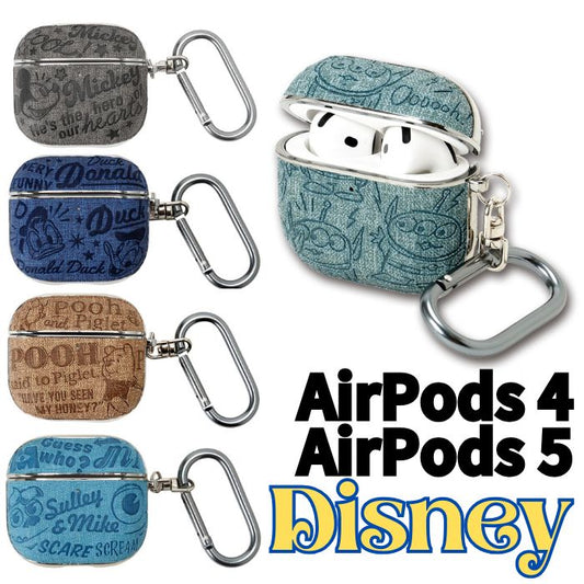 【direct！choice】アンダー AirPods5 第5世代 AP5 AirPods4 ケース カバー AP4 ハード ディズニー キャラ カラビナ付 レザー調 Disney ミッキーマウス ドナルドダック エイリアン モンスターズ・インク トイストーリー くまのプーさん ワイヤレス充電 しっかり 保護 耐衝撃 韓国風 エアポッズ