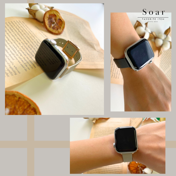 Soar｜ Luna ルナ ｜ ソア アップルウォッチバンド【38mm/40mm/41mm】対応 Luna ルナ GL-AWB001 可愛い かわいい フェミニン 腕時計 時計 ベルト バンド レディース スマートウォッチ プレゼント apple watch series1.2.3.4.SE.5.6.7.8 38mm 40mm 41mm カバー レザー