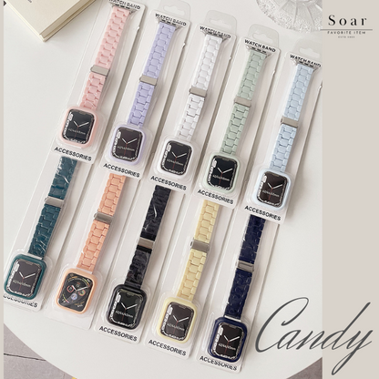 Soar｜ candy キャンディ｜Soar ソア アップルウォッチバンド【40mm/41mm】対応 candy キャンディ GL-AWB002 サイズ調整用コマ調整キット付属 可愛い かわいい POP カラフルフェミニン 腕時計 時計 ベルト バンド レディース スマートウォッチ プレゼント apple watch series1.2.3.4.SE.5.6.7.8