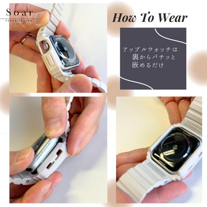 Soar｜Trail トレイル｜Soar ソア アップルウォッチバンド【40mm/41mm】対応 Trail トレイル gl-awb004 マグネット式バンド かっこいい クール スポーティ アウトドア 耐衝撃 山ガール ボーイッシュ女子 ベルト バンド レディース プレゼント apple watch series1.2.3.4.SE.5.6.7.8 カバー シリコン