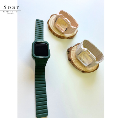 Soar｜Trail トレイル｜Soar ソア アップルウォッチバンド【40mm/41mm】対応 Trail トレイル gl-awb004 マグネット式バンド かっこいい クール スポーティ アウトドア 耐衝撃 山ガール ボーイッシュ女子 ベルト バンド レディース プレゼント apple watch series1.2.3.4.SE.5.6.7.8 カバー シリコン