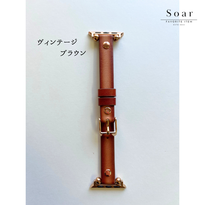 Soar｜Lgacy レガシー｜ソア アップルウォッチバンド【38mm/40mm/41mm】対応 Lgacy レガシー GL-AWB005 細め 華奢 ビンテージ シック 可愛い かわいい フェミニン 腕時計 時計 ベルト バンド レディース スマートウォッチ プレゼント apple watch series1.2.3.4.SE.5.6.7.8 38mm 40mm 41mm