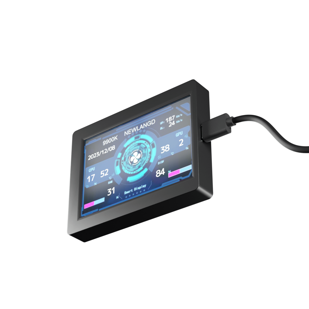 エアリア パソコンの稼動状況をリアルタイムで可視化 モニタリングモニター　THE STAND / SD-TASKDP-STWH　SD-TASKDP-STBK モニタリングディスプレイ ステータス表示 監視 管理 カスタマイズ ガジェット