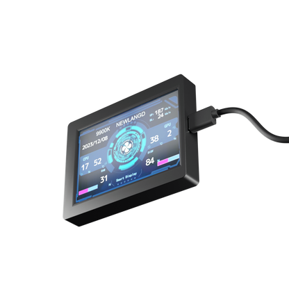 エアリア パソコンの稼動状況をリアルタイムで可視化 モニタリングモニター　THE STAND / SD-TASKDP-STWH　SD-TASKDP-STBK モニタリングディスプレイ ステータス表示 監視 管理 カスタマイズ ガジェット