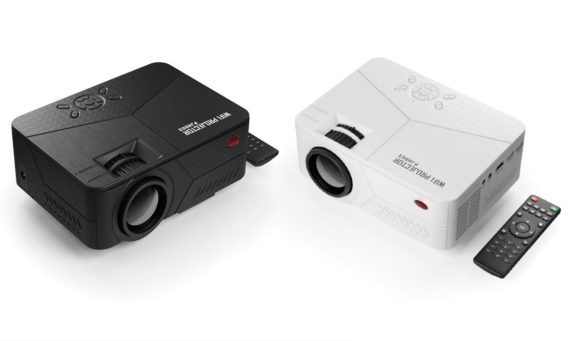 エアリア  LEDプロジェクター 第３世代 PJHD03B ワイヤレス接続 LED プロジェクター 三脚付属 小型 最大150インチ相当 大画面 フルHD 内蔵スピーカー 2500ルーメン 明るい スマホ ゲーム機器 パソコン DVDプレーヤー接続可 LED PROJECTOR3