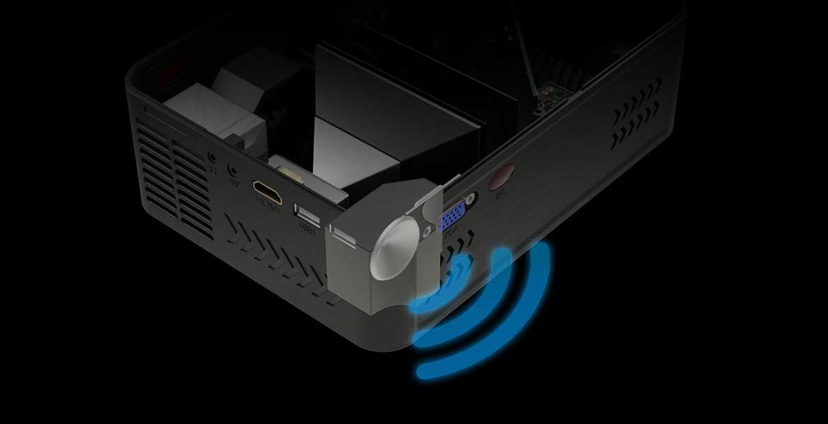 エアリア  LEDプロジェクター 第３世代 PJHD03B ワイヤレス接続 LED プロジェクター 三脚付属 小型 最大150インチ相当 大画面 フルHD 内蔵スピーカー 2500ルーメン 明るい スマホ ゲーム機器 パソコン DVDプレーヤー接続可 LED PROJECTOR3