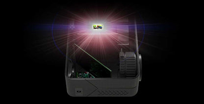 エアリア  LEDプロジェクター 第３世代 PJHD03B ワイヤレス接続 LED プロジェクター 三脚付属 小型 最大150インチ相当 大画面 フルHD 内蔵スピーカー 2500ルーメン 明るい スマホ ゲーム機器 パソコン DVDプレーヤー接続可 LED PROJECTOR3